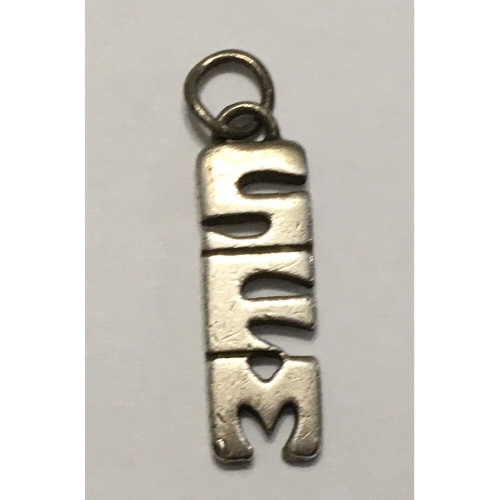 Leonore Doskow Sterling Silver Pendant Initials Monogram Letters S F M